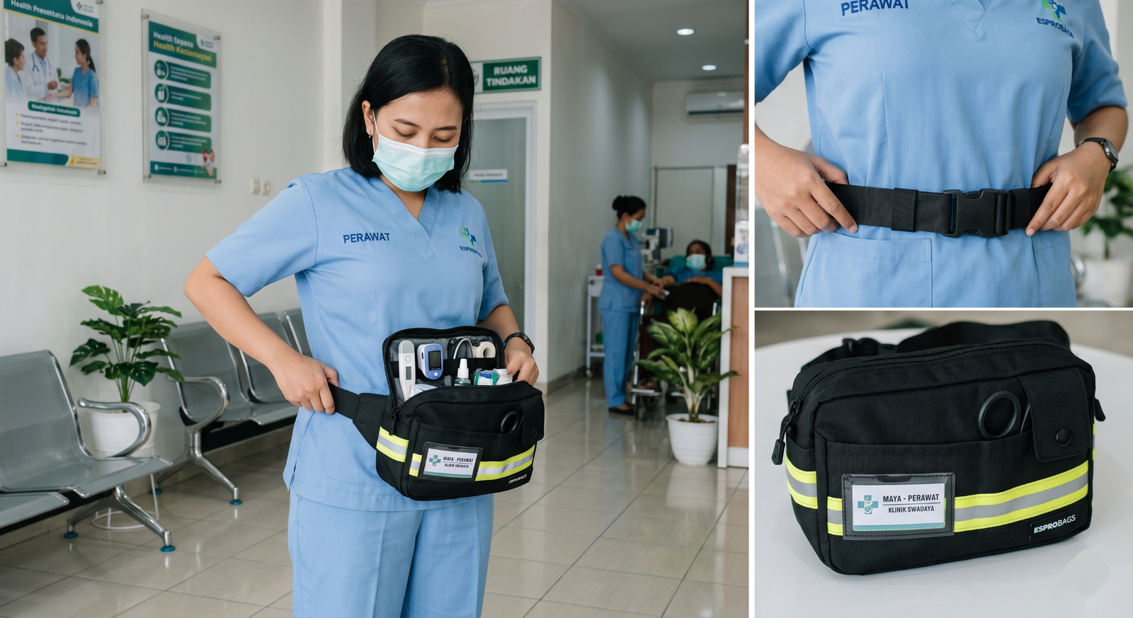 WT Pro Healthcare Carry — mockup konsep